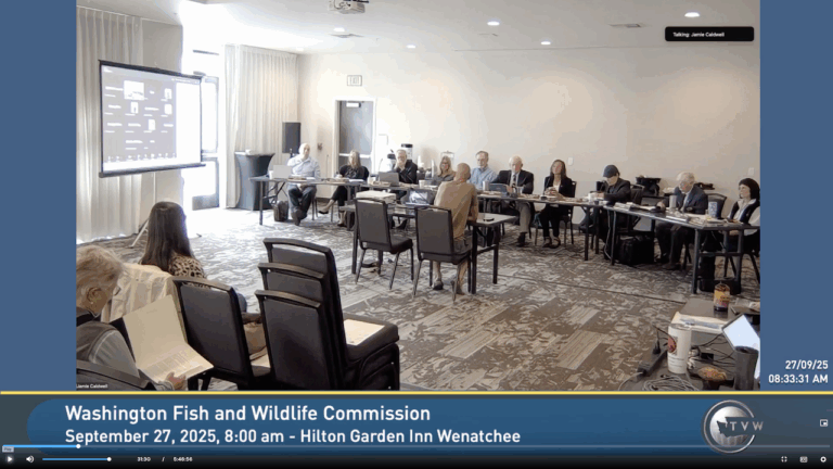 Washington fish and wildlife commission meeting wenatchee 2025