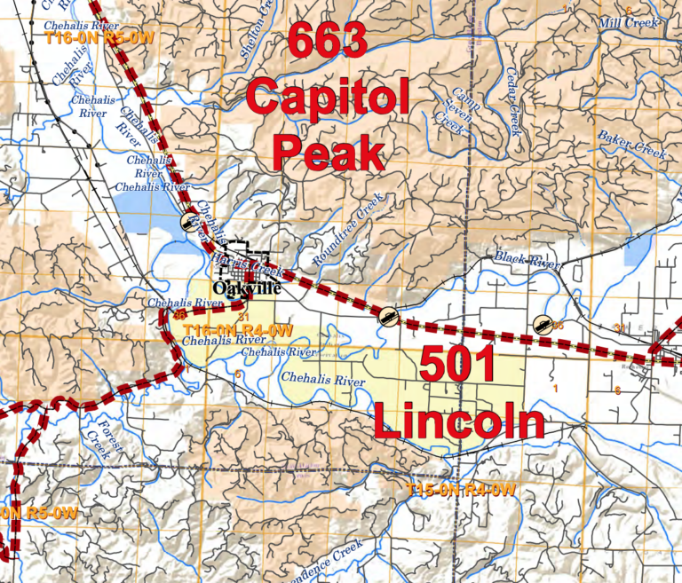 Chehalis River map WDFW